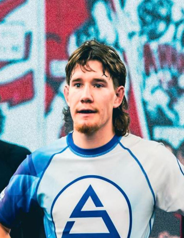 Magnum Vincent in Sonic competition gear at a Brazilian Jiu-Jitsu event
